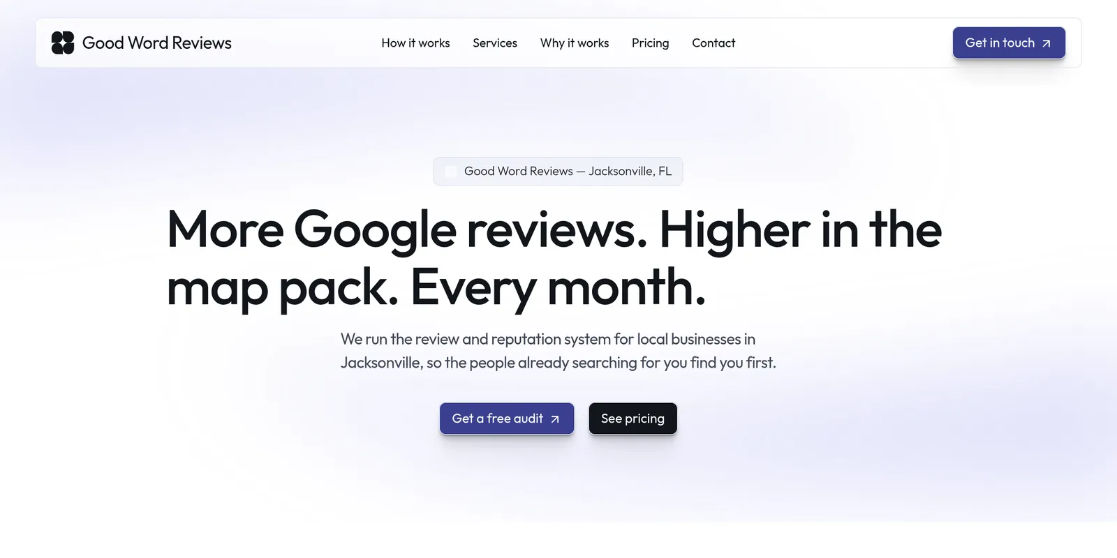 Good Word Reviews homepage